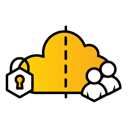 Hybrid Cloud Icon