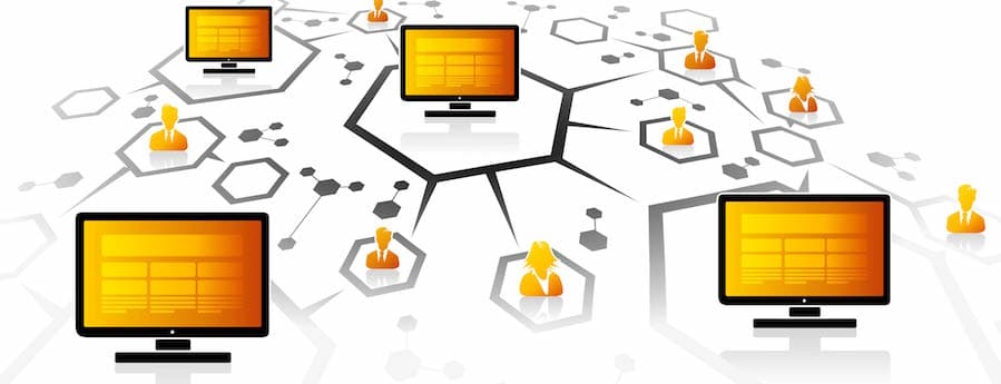 Computer Network Grid Stock Image_Resized